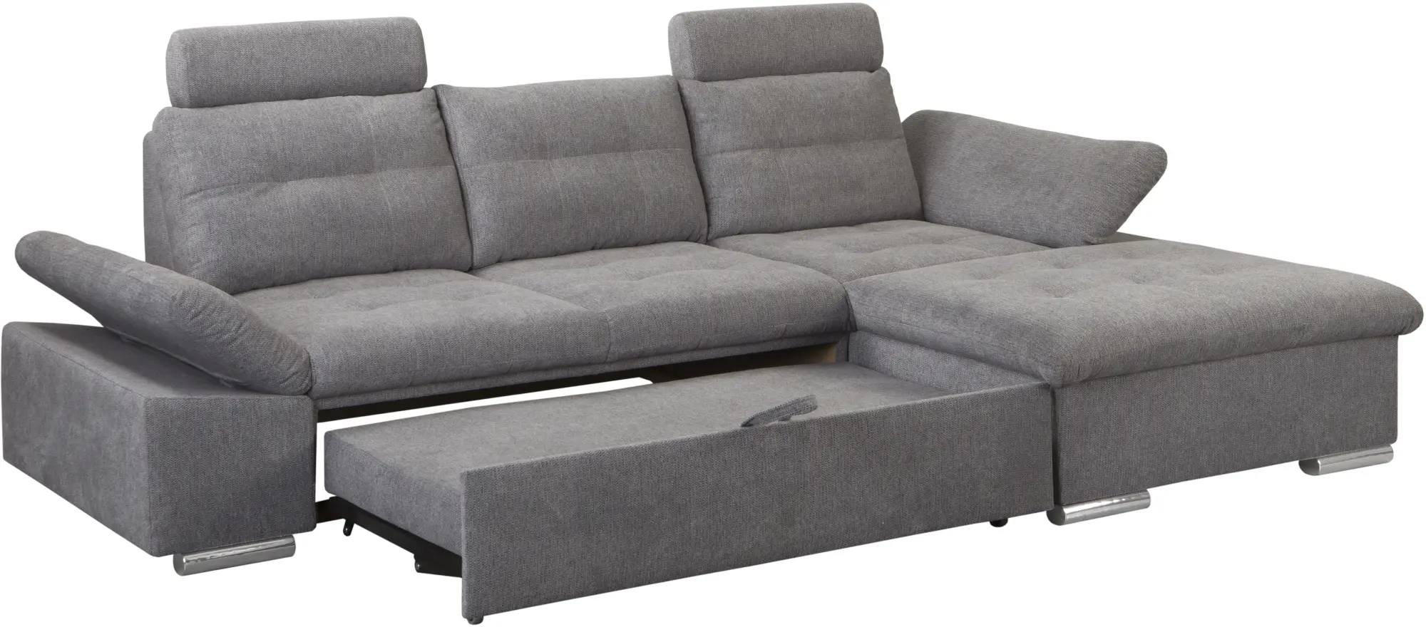 Диван угловой Inspira Furniture Merkur SF 2+OT Right Aragon 93 (Grey)
