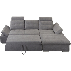 Диван угловой Inspira Furniture Merkur SF 2+OT Right Aragon 93 (Grey) Thumb
