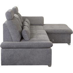 Диван угловой Inspira Furniture Merkur SF 2+OT Right Aragon 93 (Grey) Thumb