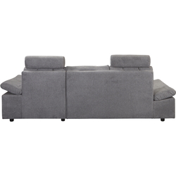 Диван угловой Inspira Furniture Merkur SF 2+OT Right Aragon 93 (Grey) Thumb