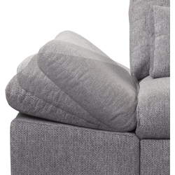 Диван угловой Inspira Furniture Merkur SF 2+OT Right Aragon 93 (Grey) Thumb