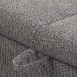 Диван угловой Inspira Furniture Merkur SF 2+OT Right Aragon 93 (Grey) Thumb