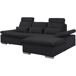 Диван угловой Inspira Furniture Merkur SF 2+OT Right Soft 11/Aragon 99 (Black/Anthracite) Thumb