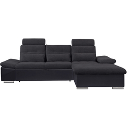 Диван угловой Inspira Furniture Merkur SF 2+OT Right Soft 11/Aragon 99 (Black/Anthracite) Thumb