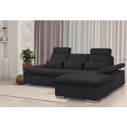 Диван угловой Inspira Furniture Merkur SF 2+OT Right Soft 11/Aragon 99 (Black/Anthracite) Thumb