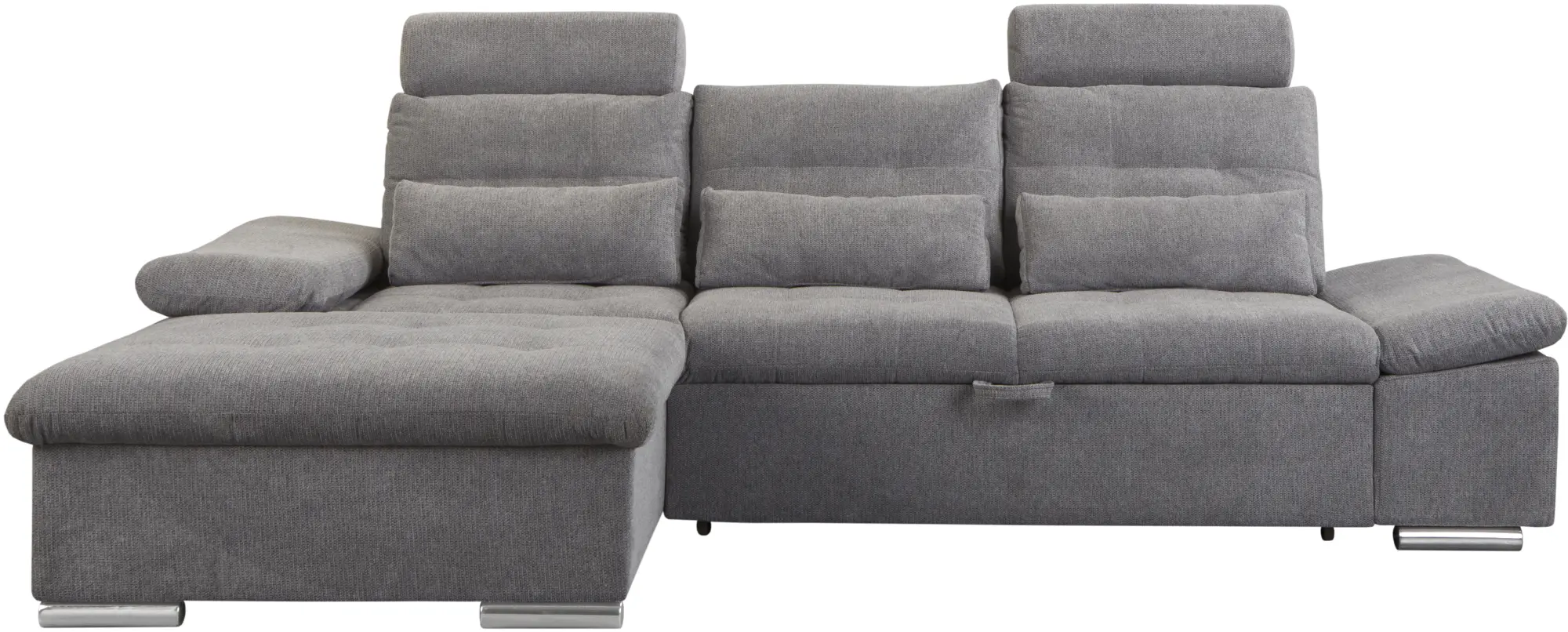 Диван угловой Inspira Furniture Merkur SF OT+2 Left Aragon 93 (Grey)