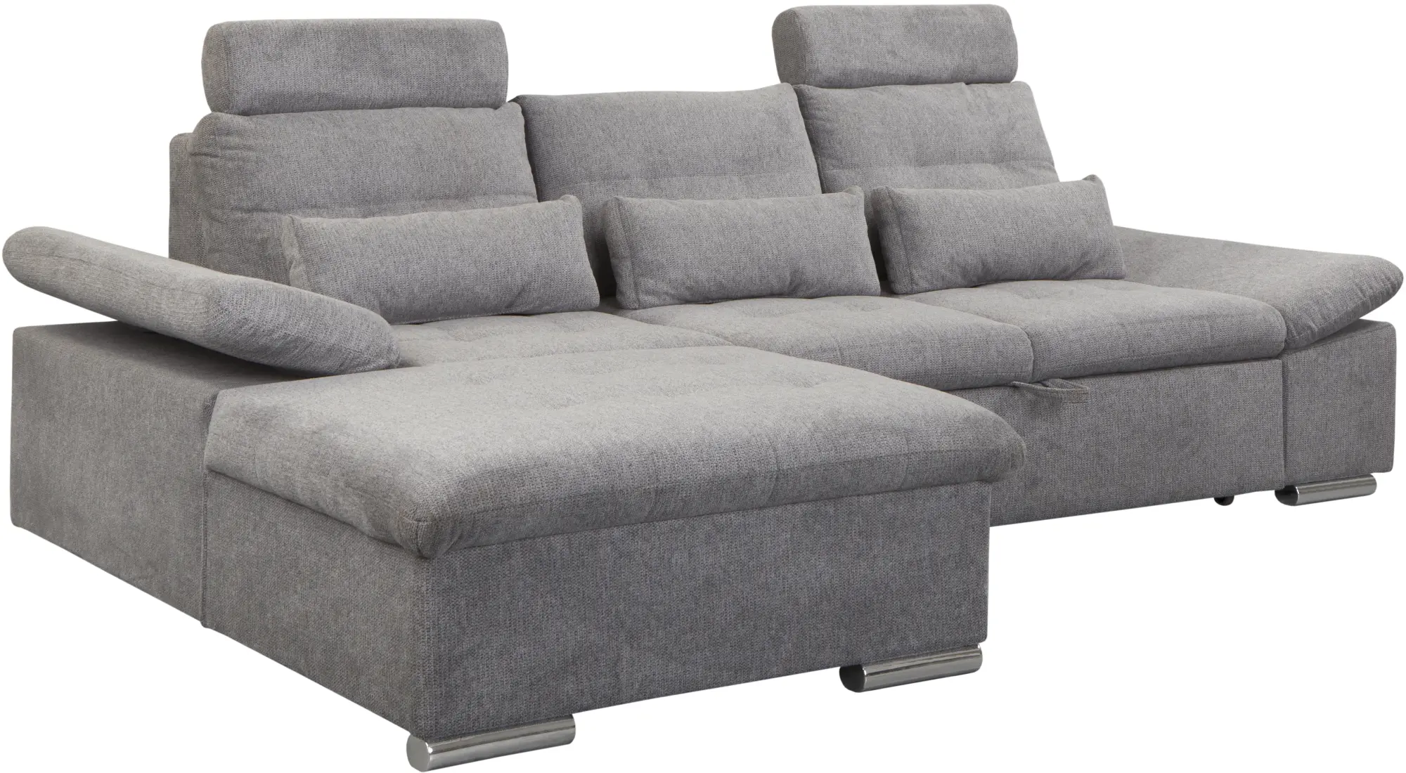 Диван угловой Inspira Furniture Merkur SF OT+2 Left Aragon 93 (Grey)