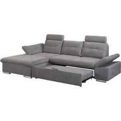 Диван угловой Inspira Furniture Merkur SF OT+2 Left Aragon 93 (Grey) Thumb