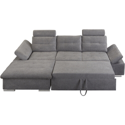 Диван угловой Inspira Furniture Merkur SF OT+2 Left Aragon 93 (Grey) Thumb