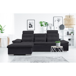 Canapea de colt Inspira Furniture Merkur SF OT+2 Left Soft 11/Aragon 99 (Black/Anthracite)
