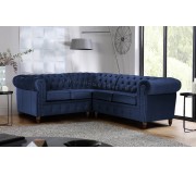 Canapea de colt Inspira Furniture Oxford York 2+E+2 Amore 15 (Dark Blue)