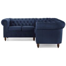Canapea de colt Inspira Furniture Oxford York 2+E+2 Amore 15 (Dark Blue) Thumb