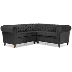 Canapea de colt Inspira Furniture Oxford York 2+E+2 Riviera 100 (Black) Thumb