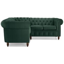 Canapea de colt Inspira Furniture Oxford York 2+E+2 Riviera 38 (Dark Green) Thumb