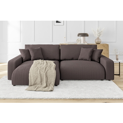 Canapea de colt Inspira Furniture Sara SF Left Lincoln 29 (Brown)