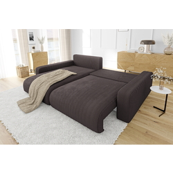 Canapea de colt Inspira Furniture Sara SF Left Lincoln 29 (Brown) Thumb