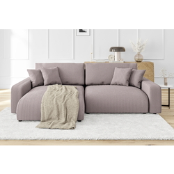 Canapea de colt Inspira Furniture Sara SF Left Lincoln 61 (Pink)