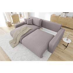 Canapea de colt Inspira Furniture Sara SF Left Lincoln 61 (Pink) Thumb