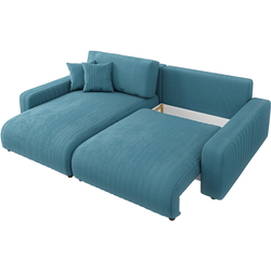 Canapea de colt Inspira Furniture Sara SF Left Lincoln 75 (Turquoise) Thumb