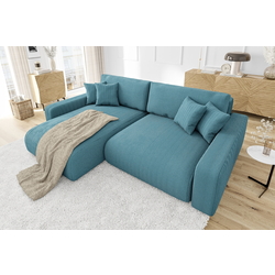 Canapea de colt Inspira Furniture Sara SF Left Lincoln 75 (Turquoise) Thumb