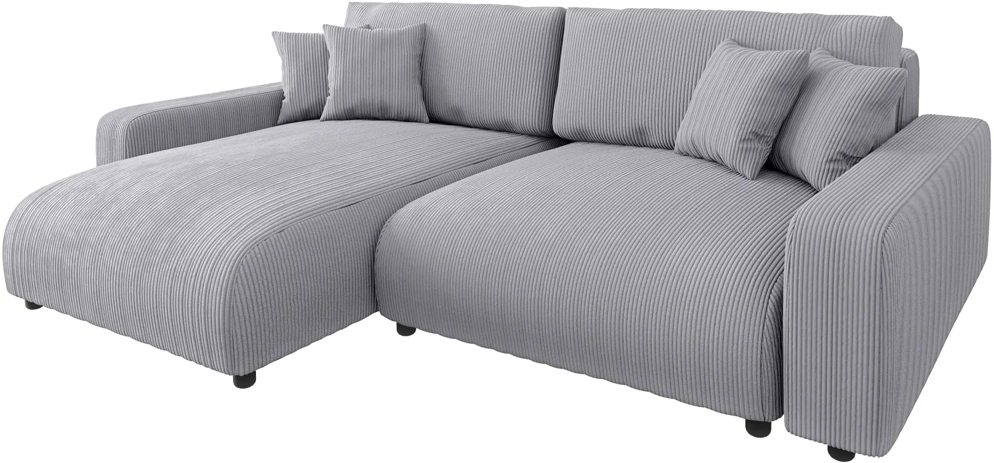 Canapea de colt Inspira Furniture Sara SF Left Lincoln 86 (Grey)