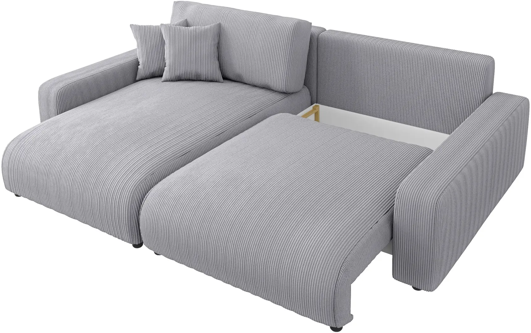 Canapea de colt Inspira Furniture Sara SF Left Lincoln 86 (Grey)