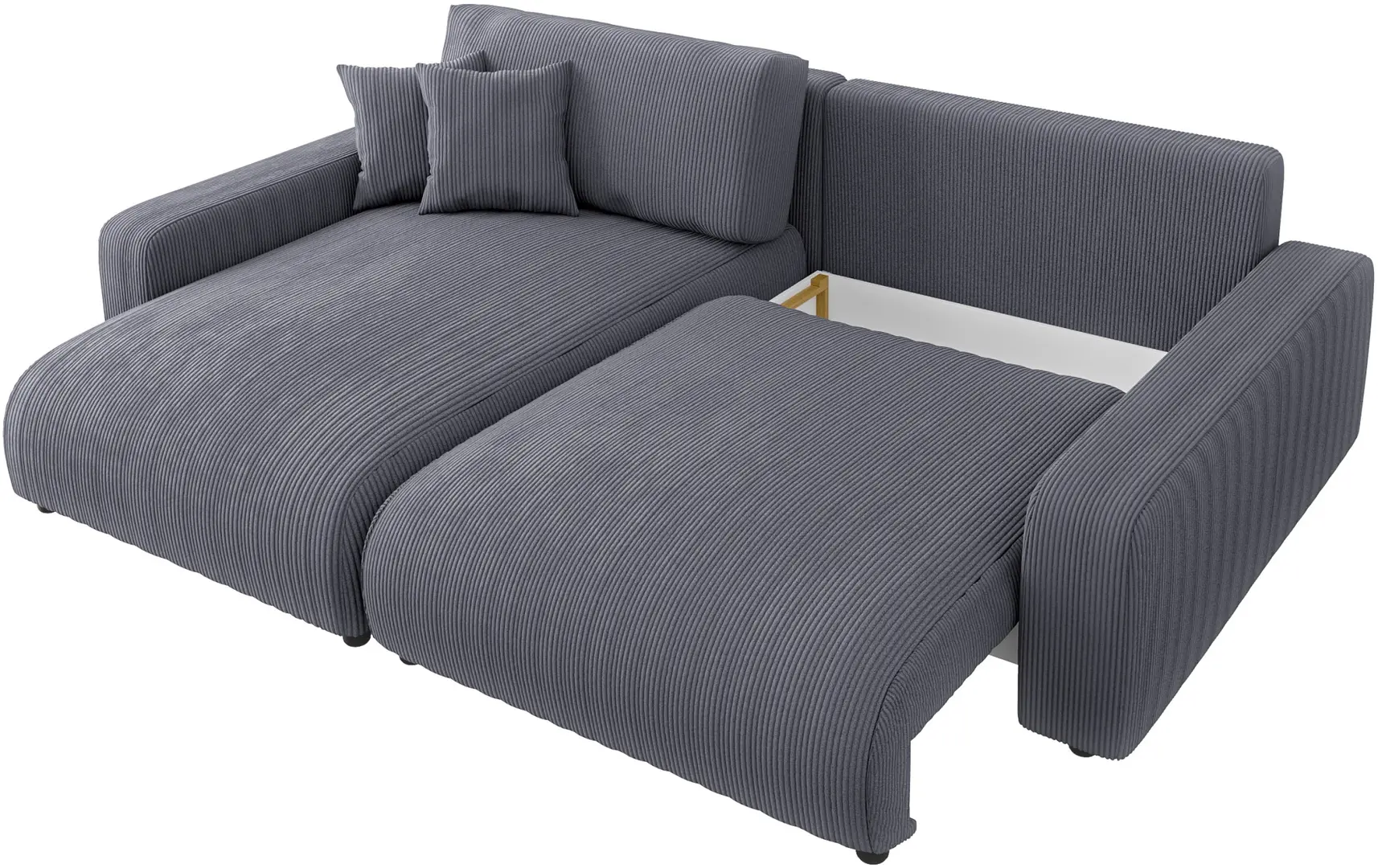 Диван угловой Inspira Furniture Sara SF Left Lincoln 90 (Dark Grey)