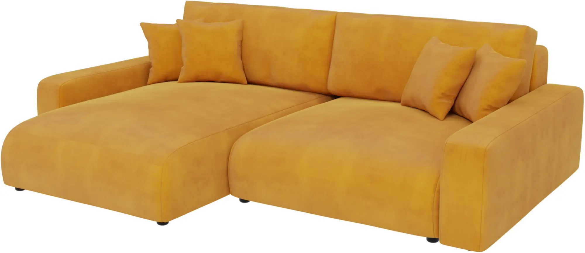 Canapea de colt Inspira Furniture Sara SF Left Pretty 10 (Yellow)