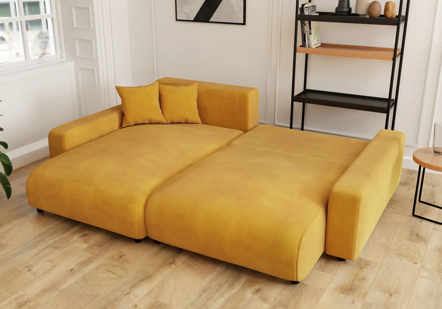 Canapea de colt Inspira Furniture Sara SF Left Pretty 10 (Yellow)
