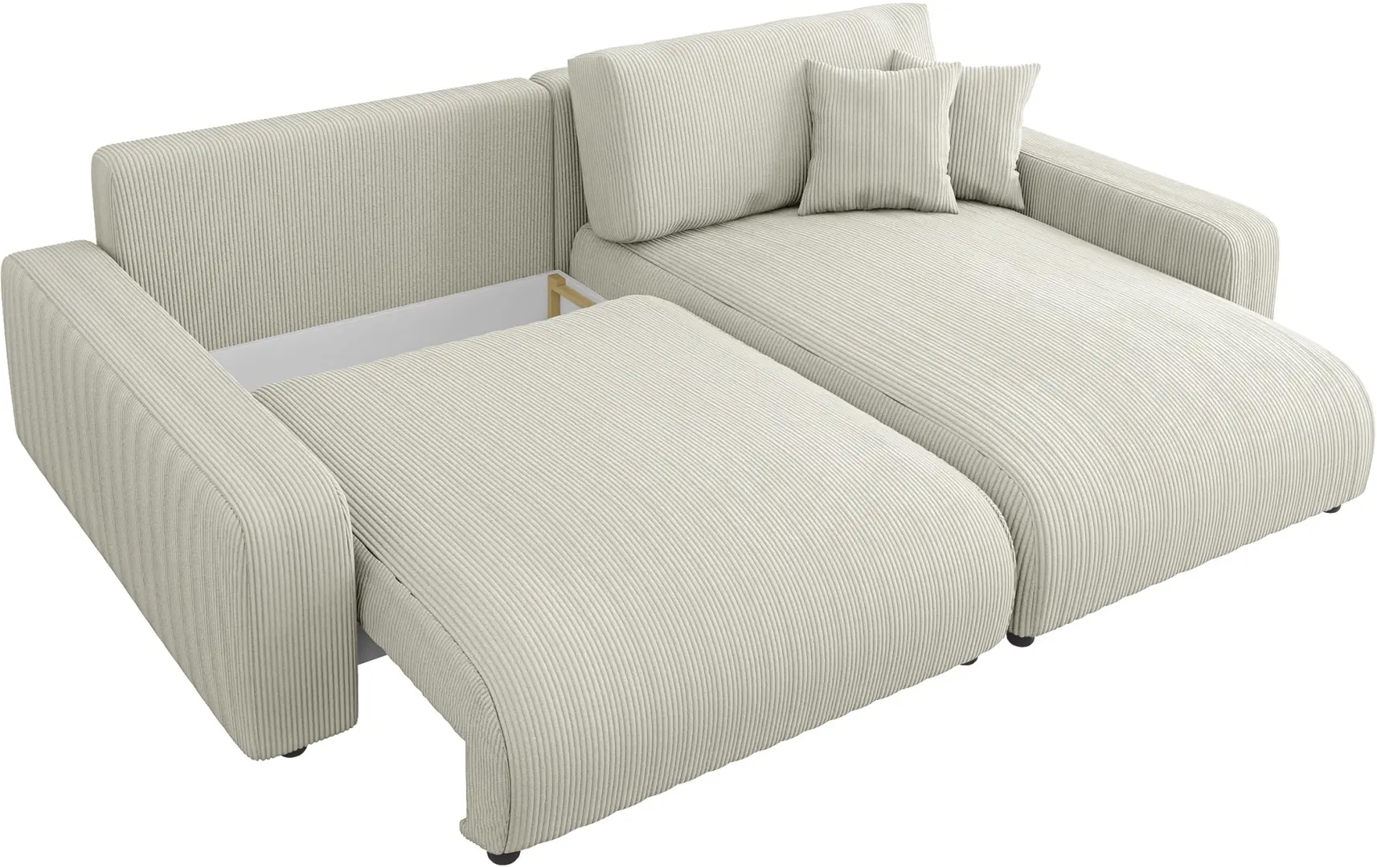 Canapea de colt Inspira Furniture Sara SF Right Lincoln 03 (Beige)