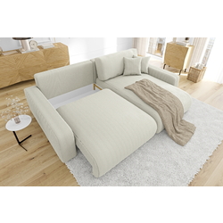 Canapea de colt Inspira Furniture Sara SF Right Lincoln 03 (Beige) Thumb