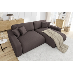 Canapea de colt Inspira Furniture Sara SF Right Lincoln 29 (Brown) Thumb
