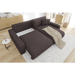 Canapea de colt Inspira Furniture Sara SF Right Lincoln 29 (Brown) Thumb