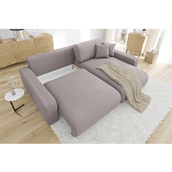 Диван угловой Inspira Furniture Sara SF Right Lincoln 61 (Pink) Thumb