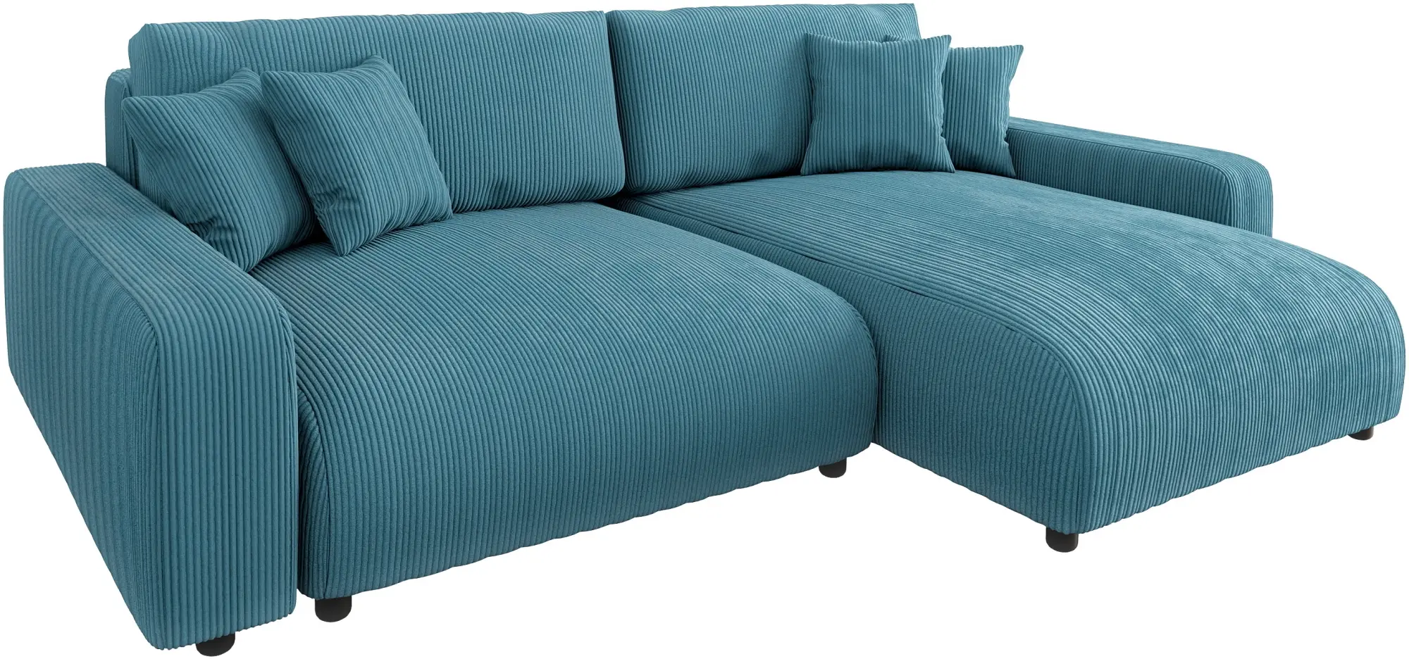 Canapea de colt Inspira Furniture Sara SF Right Lincoln 75 (Turquoise)