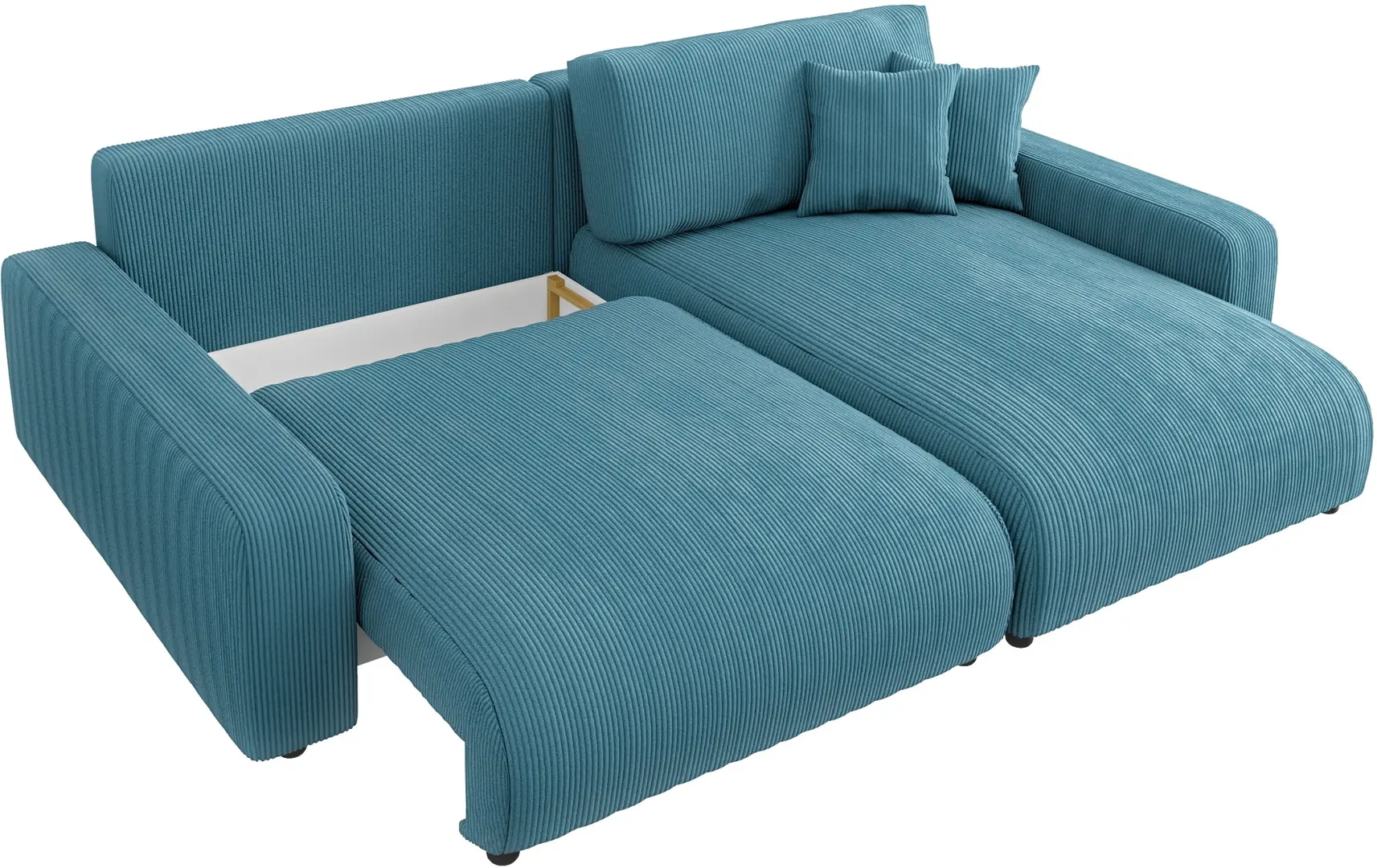 Canapea de colt Inspira Furniture Sara SF Right Lincoln 75 (Turquoise)