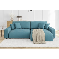 Canapea de colt Inspira Furniture Sara SF Right Lincoln 75 (Turquoise)