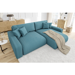 Canapea de colt Inspira Furniture Sara SF Right Lincoln 75 (Turquoise) Thumb