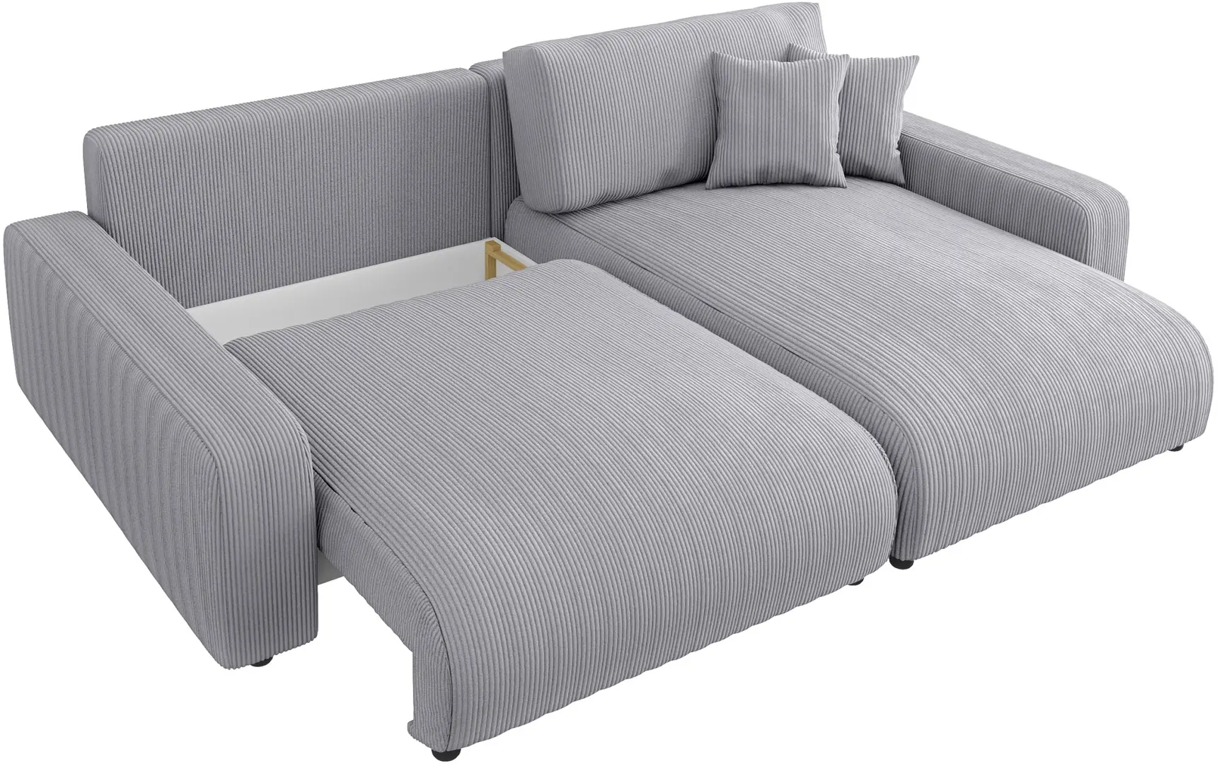 Диван угловой Inspira Furniture Sara SF Right Lincoln 86 (Grey)
