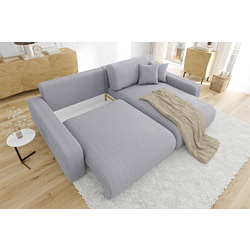 Диван угловой Inspira Furniture Sara SF Right Lincoln 86 (Grey) Thumb