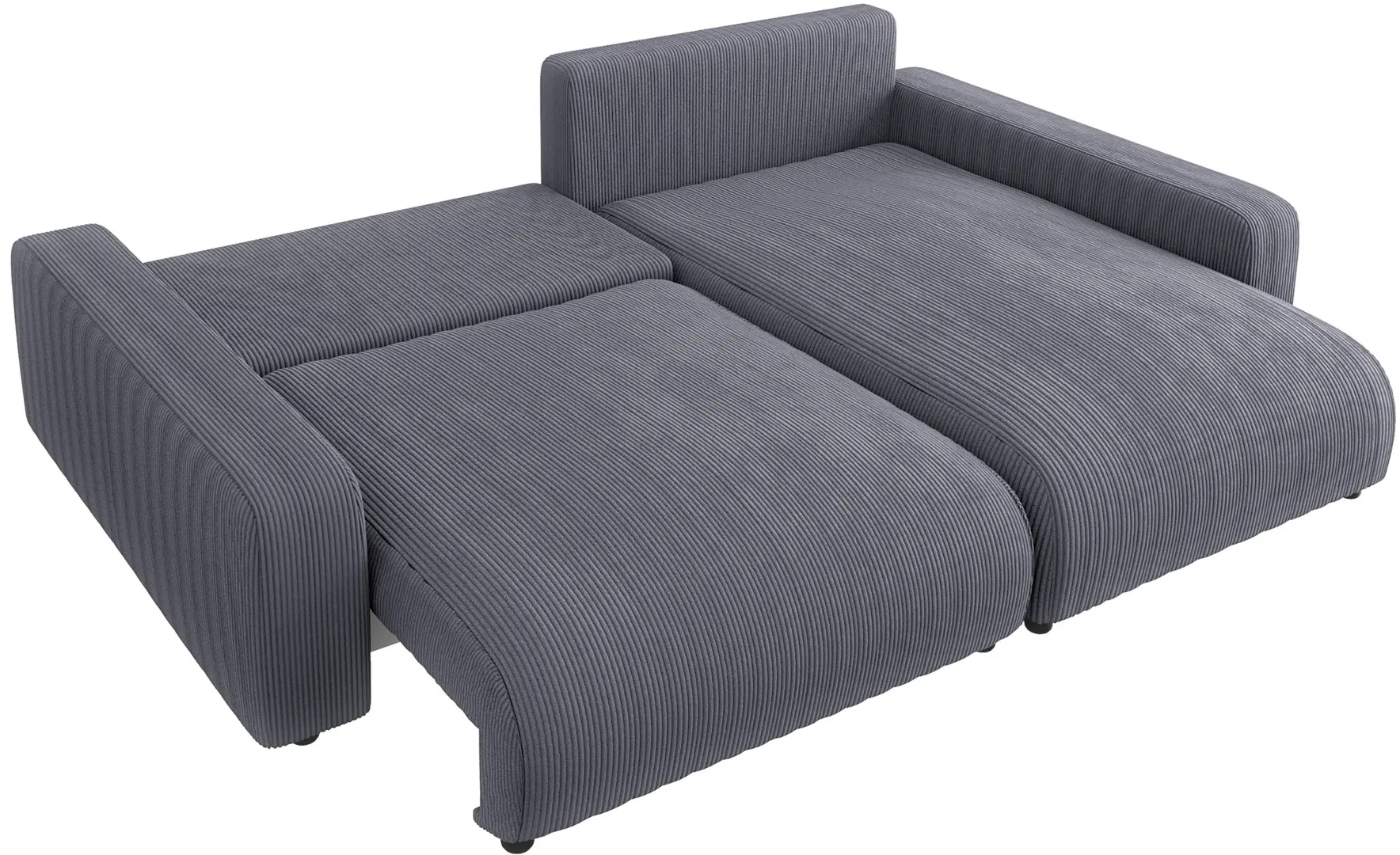 Canapea de colt Inspira Furniture Sara SF Right  Lincoln 90 (Dark Grey)