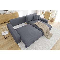 Canapea de colt Inspira Furniture Sara SF Right  Lincoln 90 (Dark Grey) Thumb