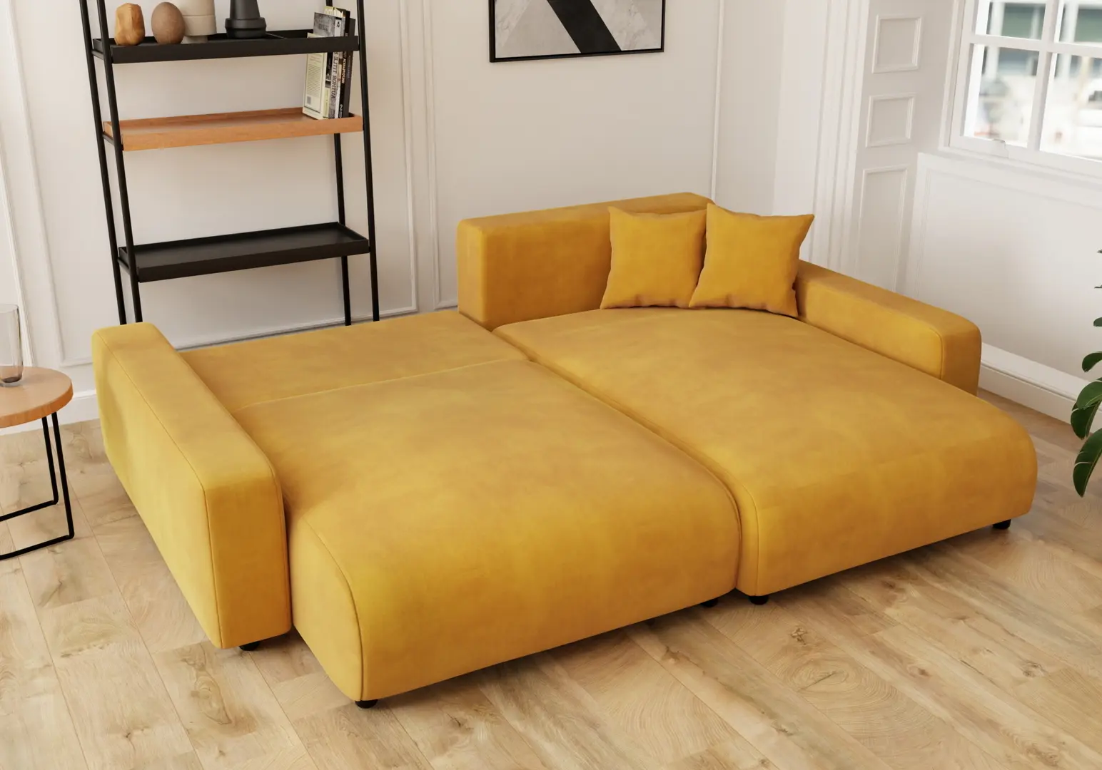 Диван угловой Inspira Furniture Sara SF Right Pretty 10 (Yellow)