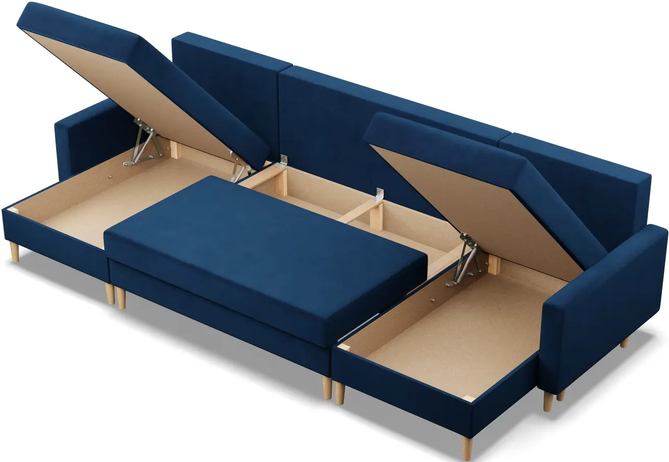 Canapea in forma de U Magnifico Meble Blank U Bonel Kronos 09 (Navy)