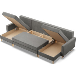 Canapea in forma de U Magnifico Meble Blank U Bonel Kronos 15 (Light Grey) Thumb