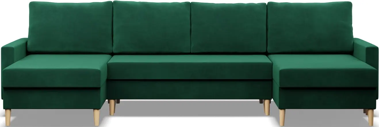 Диван П-образный Magnifico Meble Blank U Bonel Kronos 19 (Bottle Green)