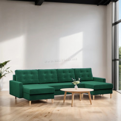 Canapea in forma de U Magnifico Meble Blank U Bonel Kronos 19 (Bottle Green)