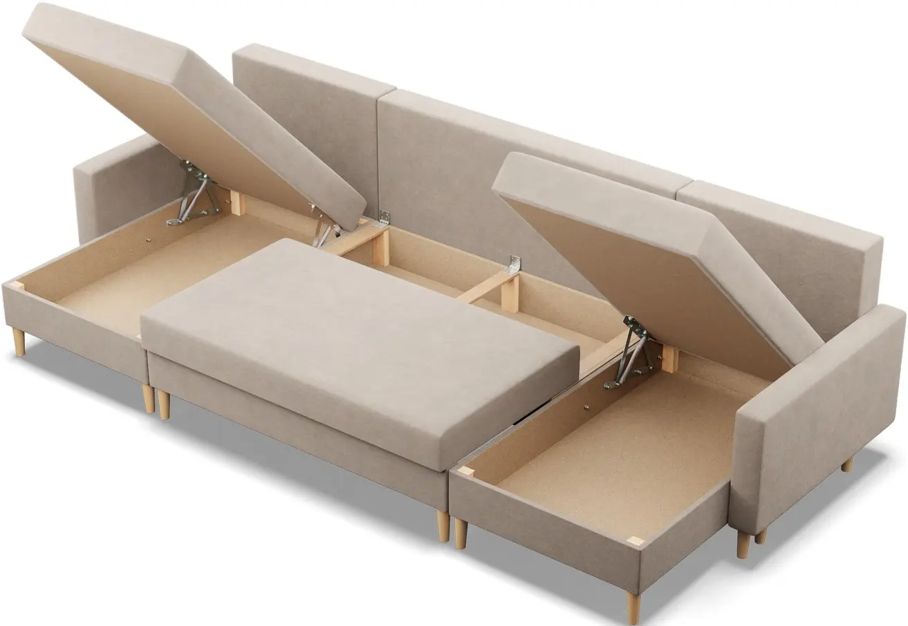 Canapea in forma de U Magnifico Meble Blank U Bonel Paros 02 (Beige)