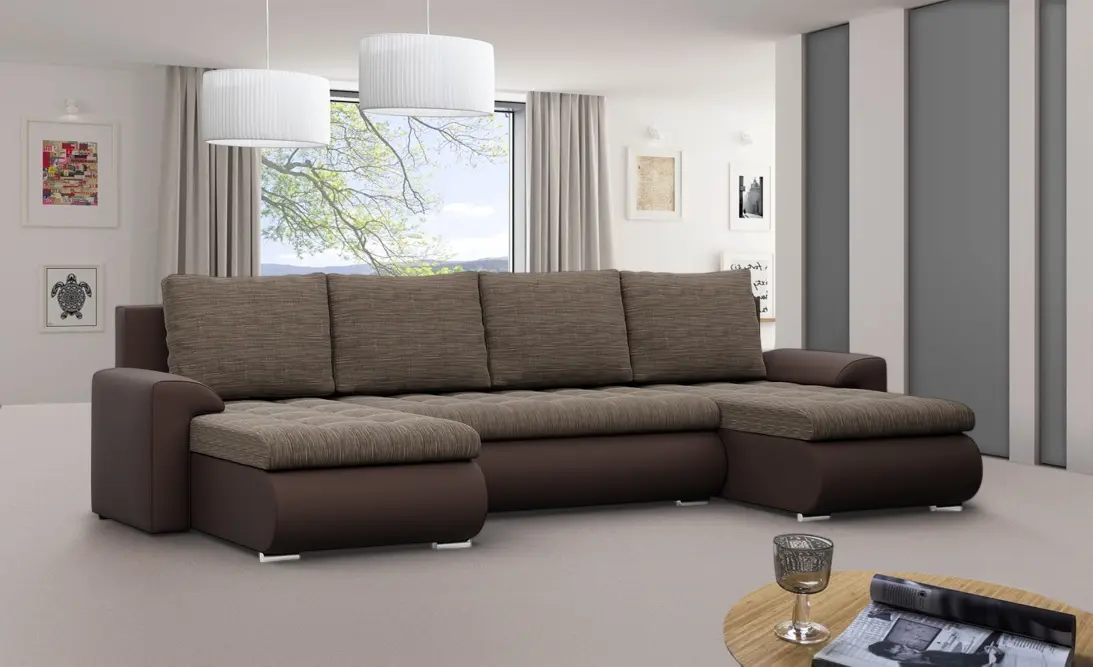 Canapea in forma de U Magnifico Meble Foresta ULL Lawa 02/Real 66 (Brown)