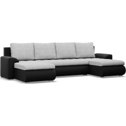 Canapea in forma de U Magnifico Meble Foresta ULL Lawa 09/Real 11 (Light Grey/Black) Thumb